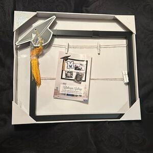 New View clothespin collage board for graduation